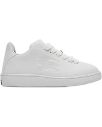 Burberry - Leather Box Sneakers - Lyst