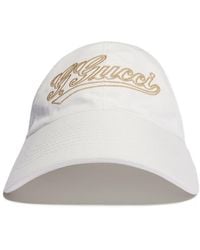 Gucci - Cotton Baseball Hat With Embroidery - Lyst
