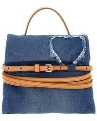 Moschino - Logo Patch Wrap Clutch Bag - Lyst
