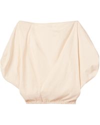 KHAITE - Niles Cap-Sleeved Top - Lyst