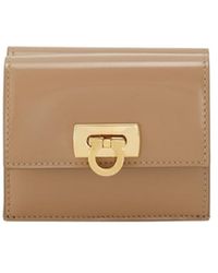 Ferragamo - Gancini Clasp Compact Wallet - Lyst