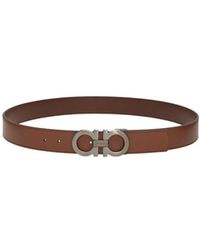 Ferragamo - Gancini Reversible Belt - Lyst
