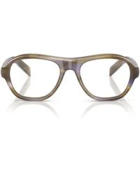 Prada - Eyewear Oval Frame Glasses - Lyst