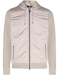 Herno - Panelled Hooded Bomber Jacket - Lyst