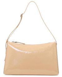 MANU Atelier - Logo Detailed Zip-Up Shoulder Bag - Lyst