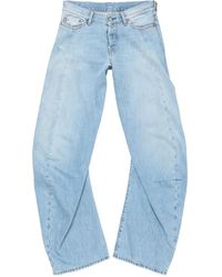 Acne Studios - Denim Trousers With Belt Loops - Lyst