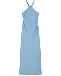 Max Mara - Studio Mseghiotto Sleeveless Midi Satin Dress - Lyst