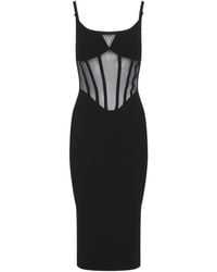 Elisabetta Franchi - Meh-Panel Corset Dress - Lyst