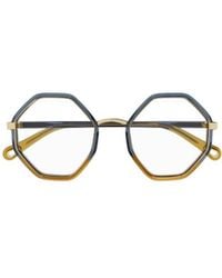 Chloé - Chloé Eyewear Hexagonal-Frame Glasses - Lyst