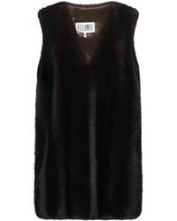 MM6 by Maison Margiela - V-Neck Sleeveless Mini Dress - Lyst
