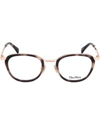 Max Mara - Oval Frame Glasses - Lyst