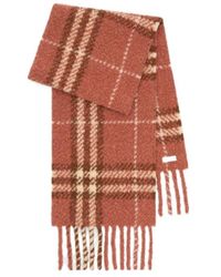 Burberry - Check Alpaca Wool Blend Bouclé Scarf - Lyst