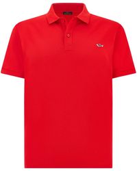 Paul & Shark - Logo Piqué Polo Shirt - Lyst