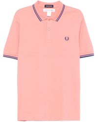 Comme des Garçons - X Fred Perry Logo-Embroidered Polo Shirt - Lyst