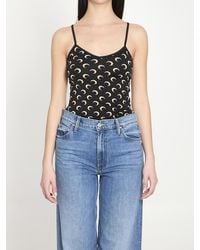 Marine Serre - Moon Printed Jersey Top - Lyst