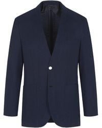Brioni - Midnight Linen, Wool And Silk Jardigan - Lyst