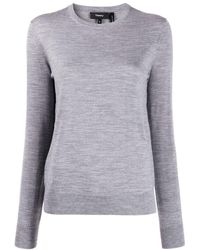 Theory - Long-Sleeved Crewneck Jumper - Lyst