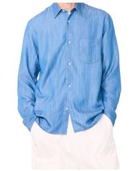 Officine Generale - Officine Générale Chest-Pocket Button-Up Shirt - Lyst