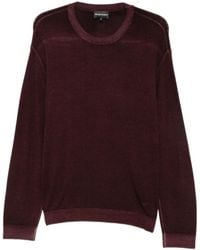 Emporio Armani - Crew-Neck Virgin-Wool Sweater - Lyst