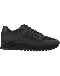 BOSS - Solid Color Sneakers - Lyst