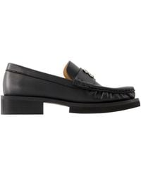 Ganni - Butterfly Logo Loafers - Lyst
