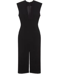 Givenchy - V-Neck Pencil Midi Dress - Lyst
