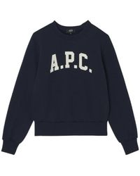 A.P.C. - Logo-Appliqué Sweatshirt - Lyst