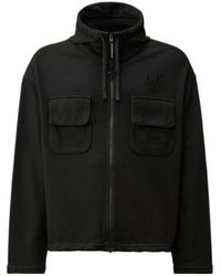 C.P. Company - Zip Front Hoodie Coat - Lyst