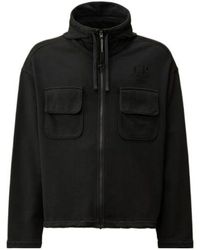 C.P. Company - Zip Front Hoodie Coat - Lyst
