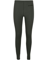 Jil Sander - Logo Printed High-Waisted Leggings - Lyst