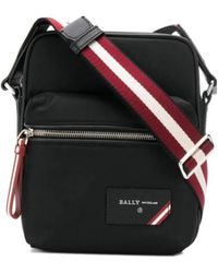 Bally - Logo Patch Messenger Bag - Lyst