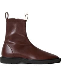 Celine - Flow Zip-Up Ankle Boots - Lyst