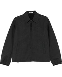 AURALEE - Zip-Up Long-Sleeved Jacket - Lyst