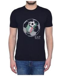 Emporio Armani - Logo T-Shirt With Round Neck - Lyst