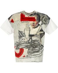 Junya Watanabe - Round Collar Printed T-Shirt - Lyst