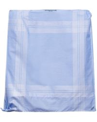 Prada - Checked Straight Hem Mini Skirt - Lyst