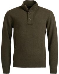 Barbour - Maglione Essential Patch Dark Stone - Lyst