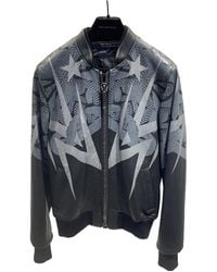 Philipp Plein - Long-Sleeved Leather Jacket - Lyst