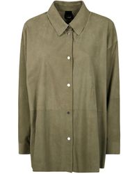 Pinko - Curved Hem Shirt - Lyst