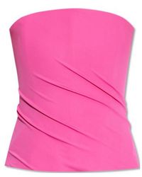 Versace - Bare Shoulders Top - Lyst