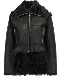 Rick Owens - Exploder Zip-Front Leather Jacket - Lyst