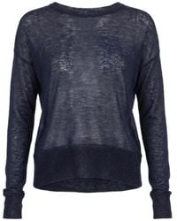Closed - Crew Neck Sweater Made Of Wool - Lyst