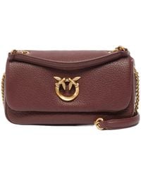 Pinko - Love Birds Foldover Top Shoulder Bag - Lyst