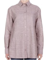 Max Mara - Mm Studio Striped Button-Up Shirt - Lyst