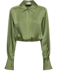 Jonathan Simkhai - Blythe Crop Top Shirt - Lyst