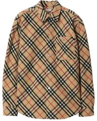 Burberry - Vintage Check Long Sleeved Shirt - Lyst