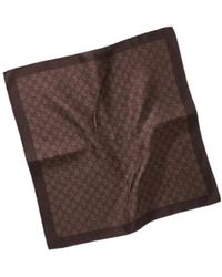 Gucci - Gg Silk Twill Jacquard Carré - Lyst
