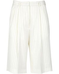 MSGM - Pinstripe Tailored Shorts - Lyst
