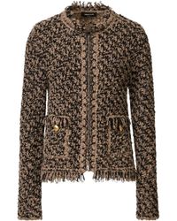 Fabiana Filippi - Fringed Tweed Jacket - Lyst