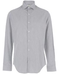 Calvin Klein - Slim Fit Striped Shirt - Lyst